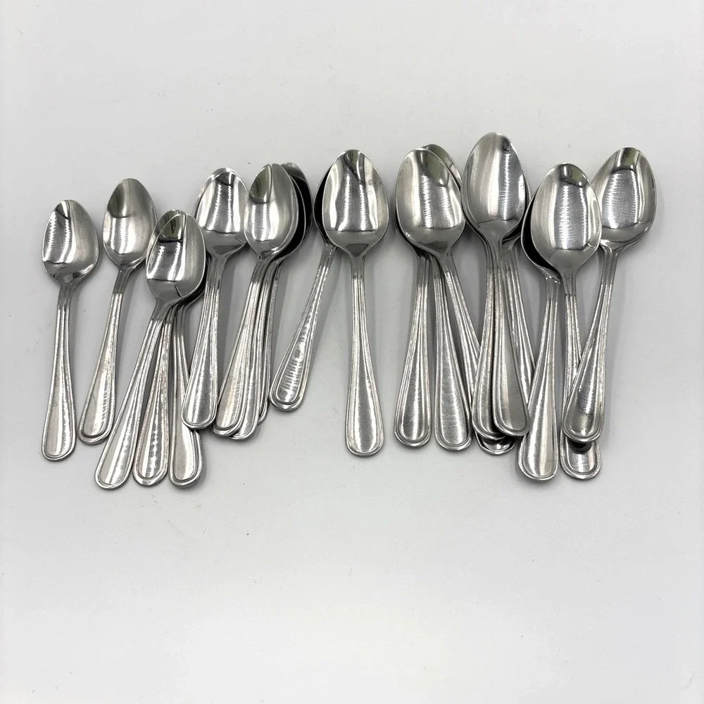20 Pieces Tea Spoons Tablespoons Mix Lot Stainless Steel Spoons